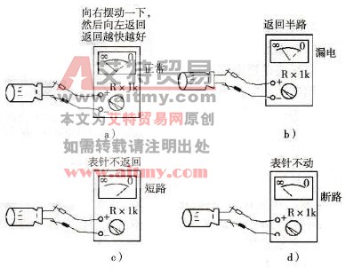 电容器的简易测试