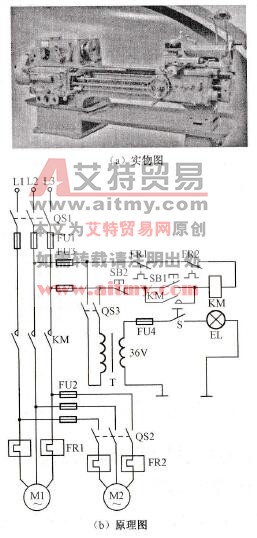 C620型车床及其电气控制电路原理与接线图