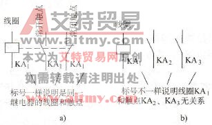 电磁继电器的符号及标注方法