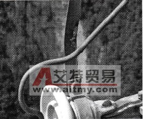 雷击故障地线放电间隙闪络痕迹