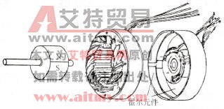 直流无刷电动机本体结构图