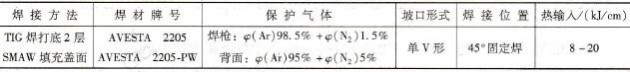 Φ508mm×15.9mm管-管对接焊接工艺评定的试验条件