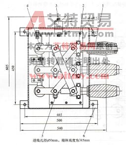 图4- 64交叉互联箱结构示意图