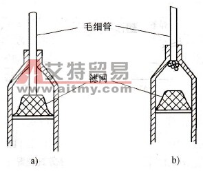 毛细管与干燥过滤器的错误安装位置