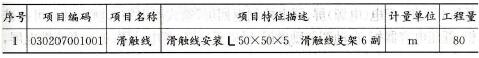 清单工程量计算表