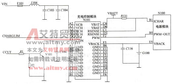 诺基亚系列8850/8210型手机充电控制电路图