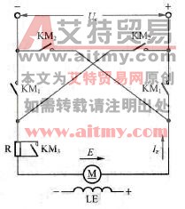 直流电动机反接制动线路是怎样的
