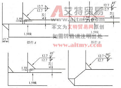 角接接头结构示意图