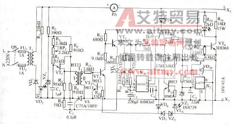 蓄电池双状态充电电路