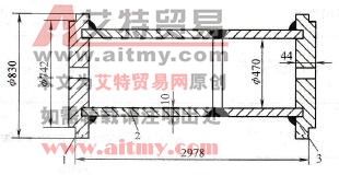 尾气冷凝器壳体结构