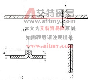 薄板等离子弧焊接头形式