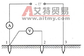 智能型接地电阻测试仪接线原理图