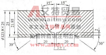 Φ323. 9mm×25mm管子对接坡口形式和尺寸