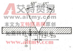 薄板水平对接钨极氩弧焊的坡口形式