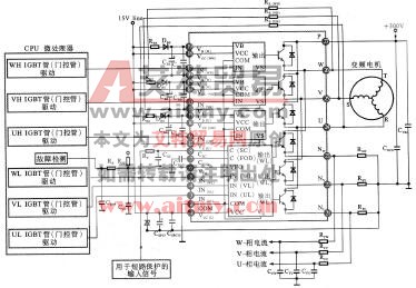 图5-68 FSBS15CH60变频模块的内部结构图