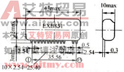 EXP 851驱动模块外形及管脚图