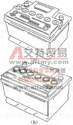 大众系列轿车蓄电池的结构