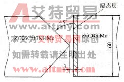 厚壁异种钢相焊的坡口形式