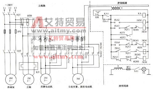 Z37型摇臂钻床电气控制线路