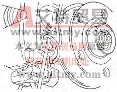 用旋具撬出摩擦片定位弹簧