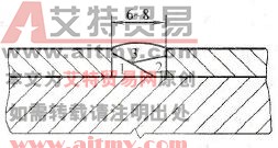 N6/Q235间拼接焊缝的结构
