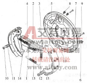 桑塔纳2000系列轿车后轮鼓式制动器的维修
