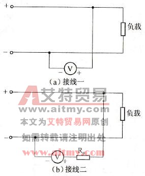 直流电压表的接线