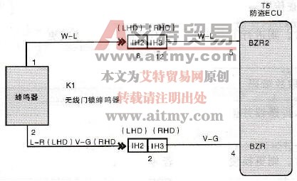 无线门锁蜂鸣器电路图