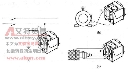 用绝缘电阻表测量绝缘电阻的接线方法