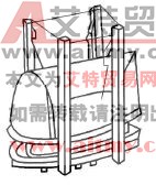 四根垂直把杆起吊钟罩