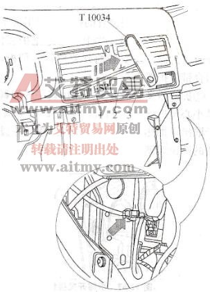 拆装加热式后风窗开关及警报灯开关