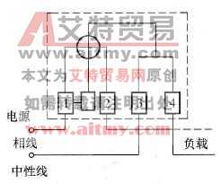 单相电能表测量电能的接线