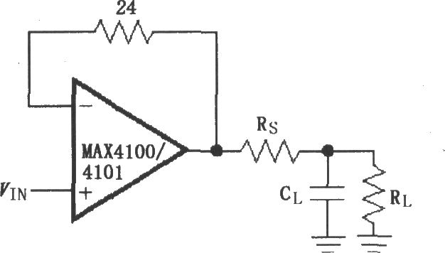 由MAX4100／4101构成的驱动电容性负载电路