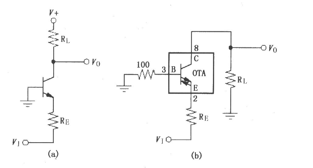 宽带跨导型运算放大和缓冲器OPA660的共基极(共-B)放大电路