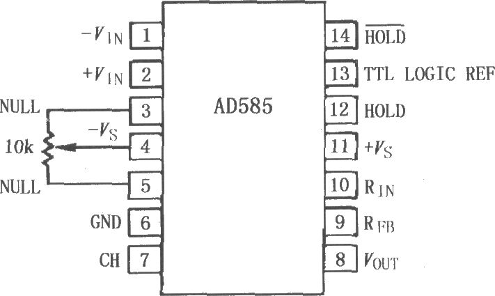 AD585高速精密采样保持放大器