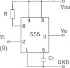 555构成单端双稳态电路