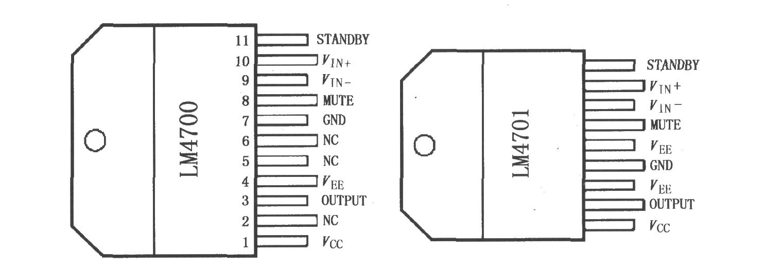 LM4700／4701具有静音／待机模式的音频功率放大器