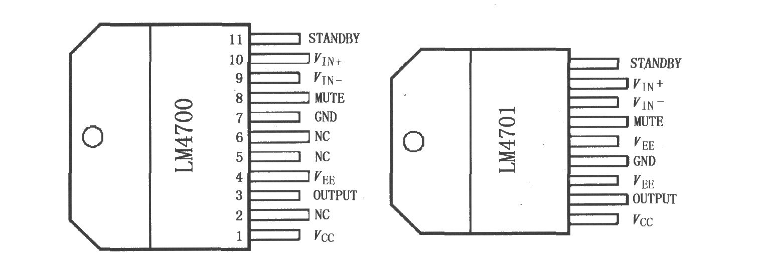 LM4700／4701具有静音／待机模式的音频功率放大器