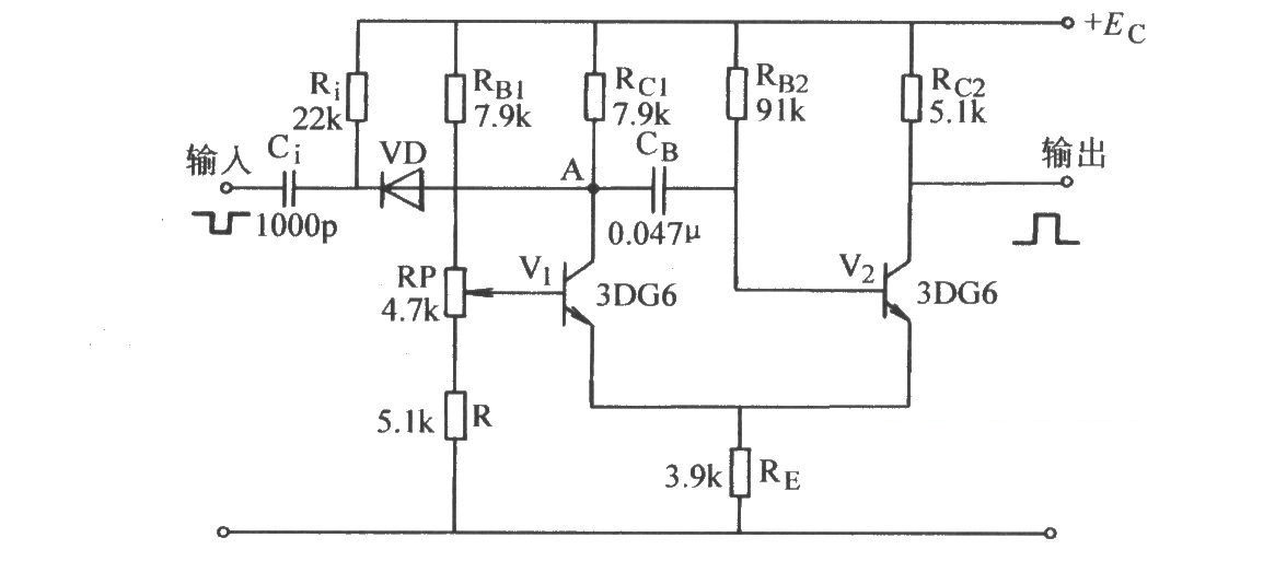 射极耦合单稳态电路