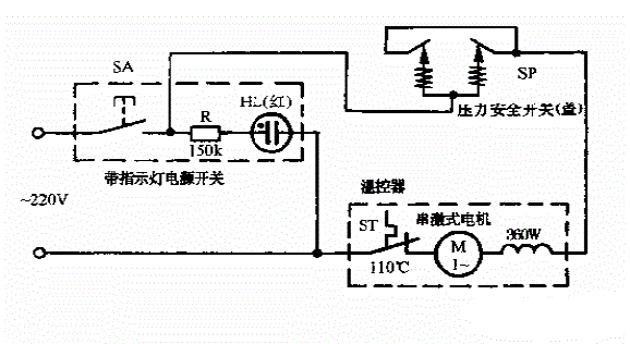 合源JP-36A多功能食品加工机电路图