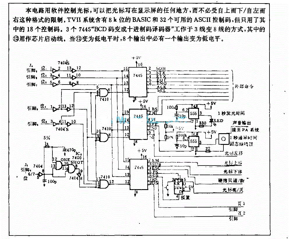 光标控制电路