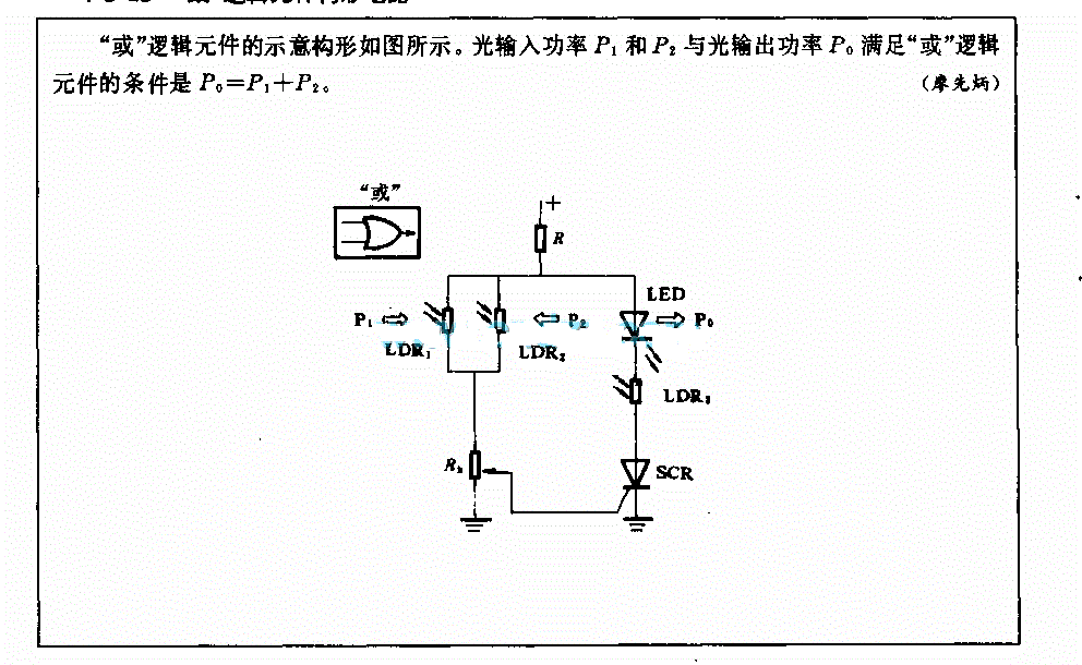 “或”逻辑元件构形电路