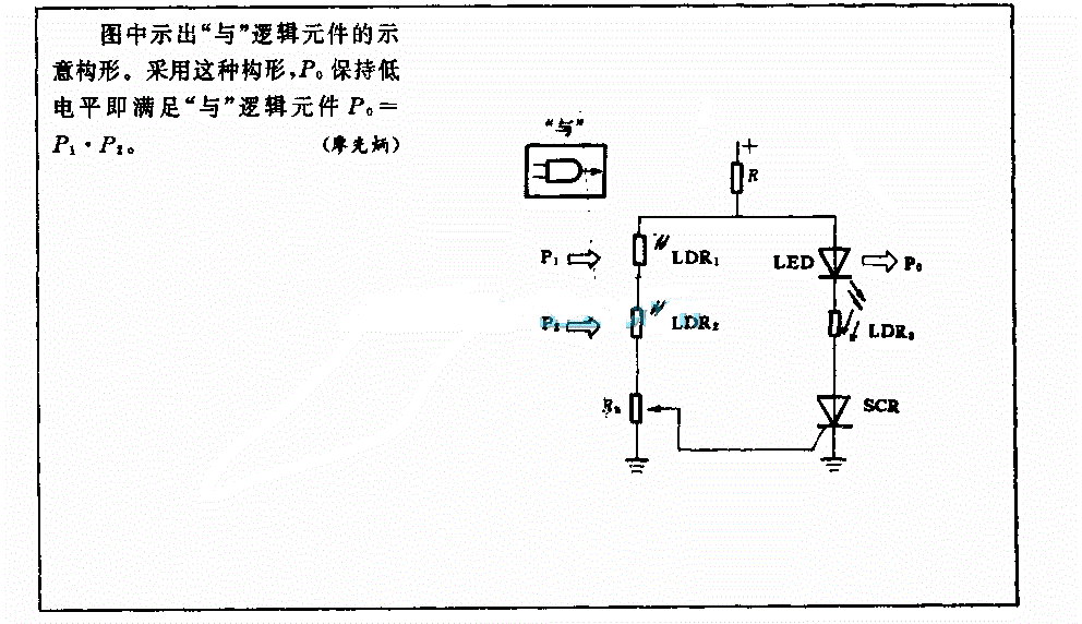 “与”逻辑元件构形电路