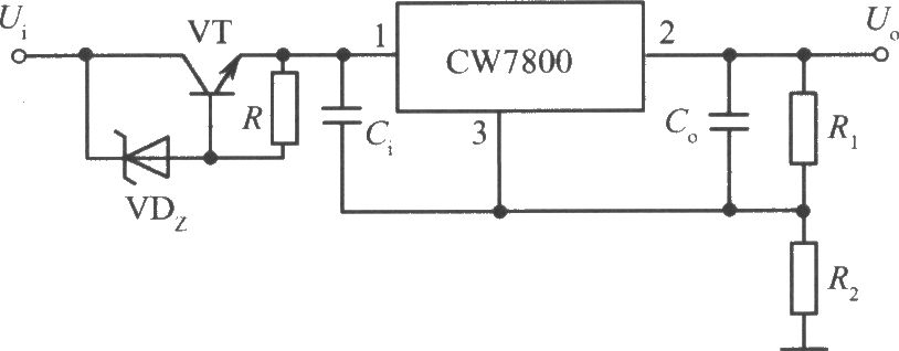 CW7800构成的高输入-高输出集成稳压电