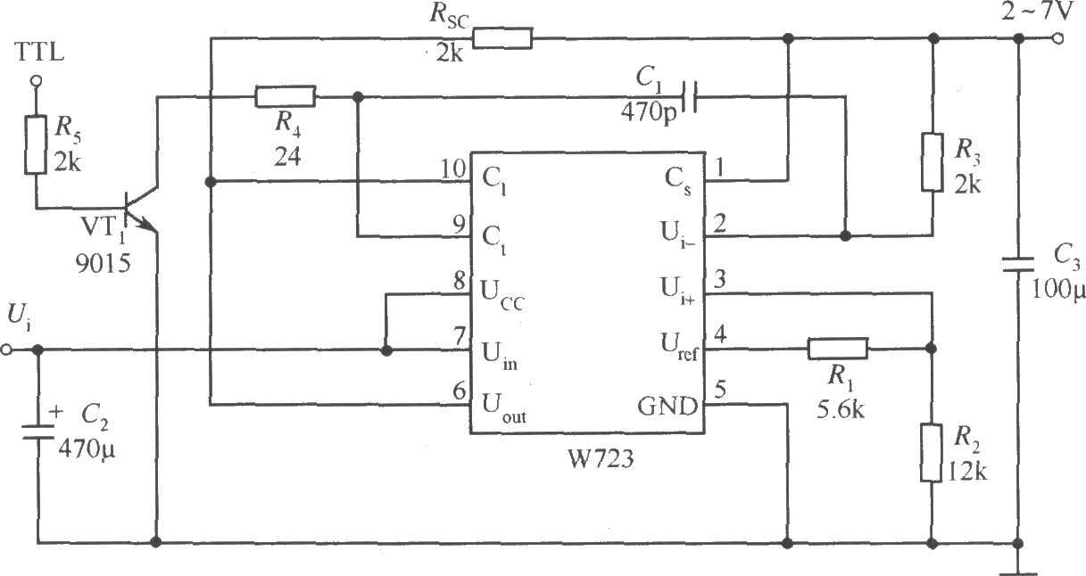 W723构成的可控型应用电路