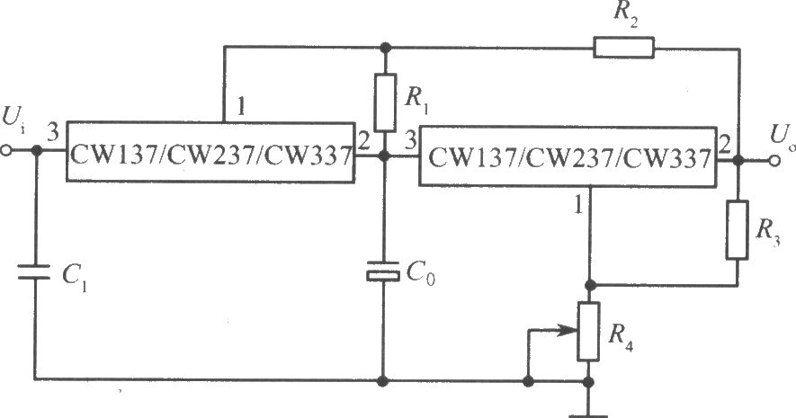CW137／CW237／CW337构成的跟踪式集成稳压电源