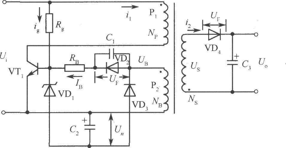 简单的振铃扼流式开关稳压电源