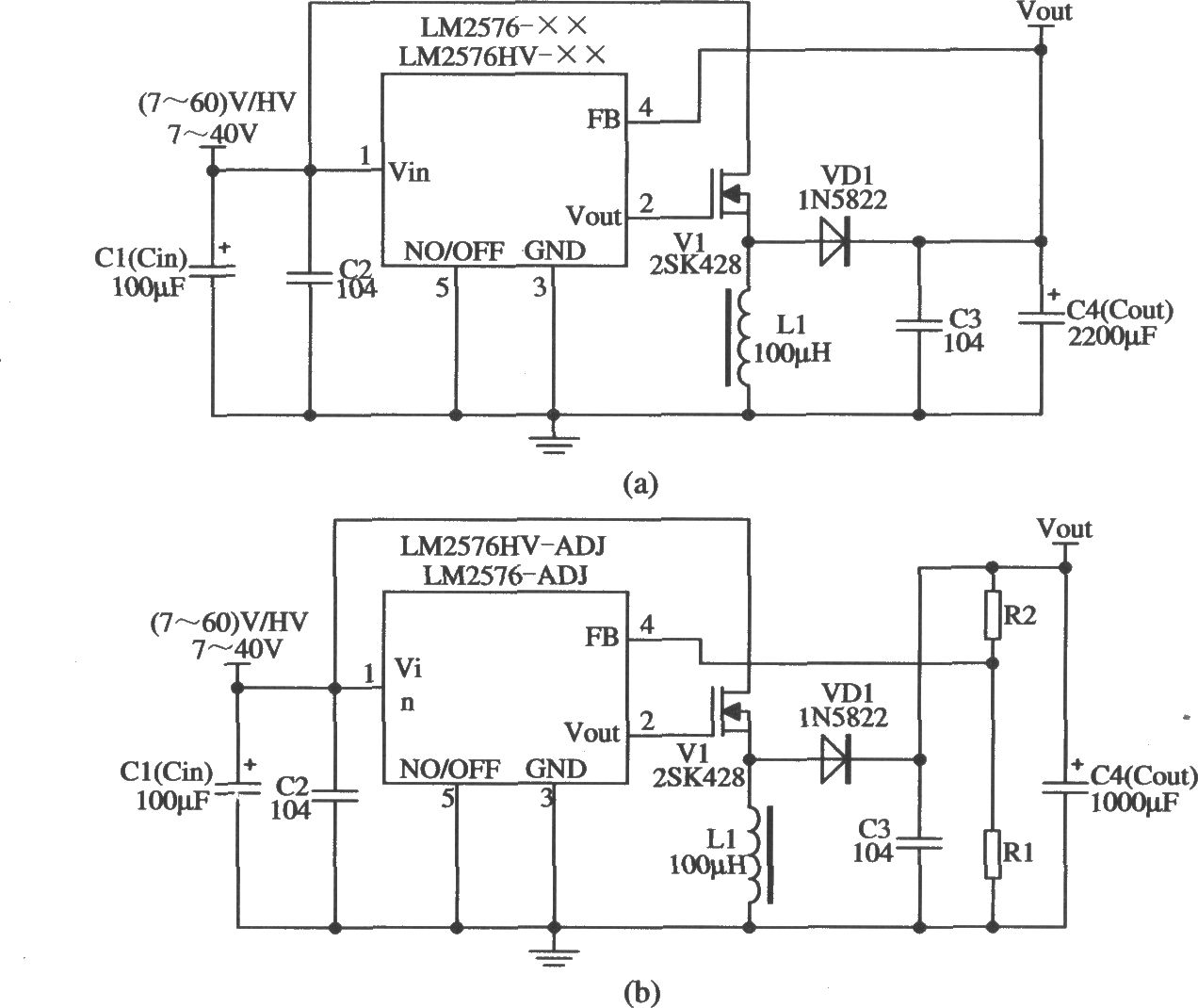 LM2576构成的升压型扩流的应用电路