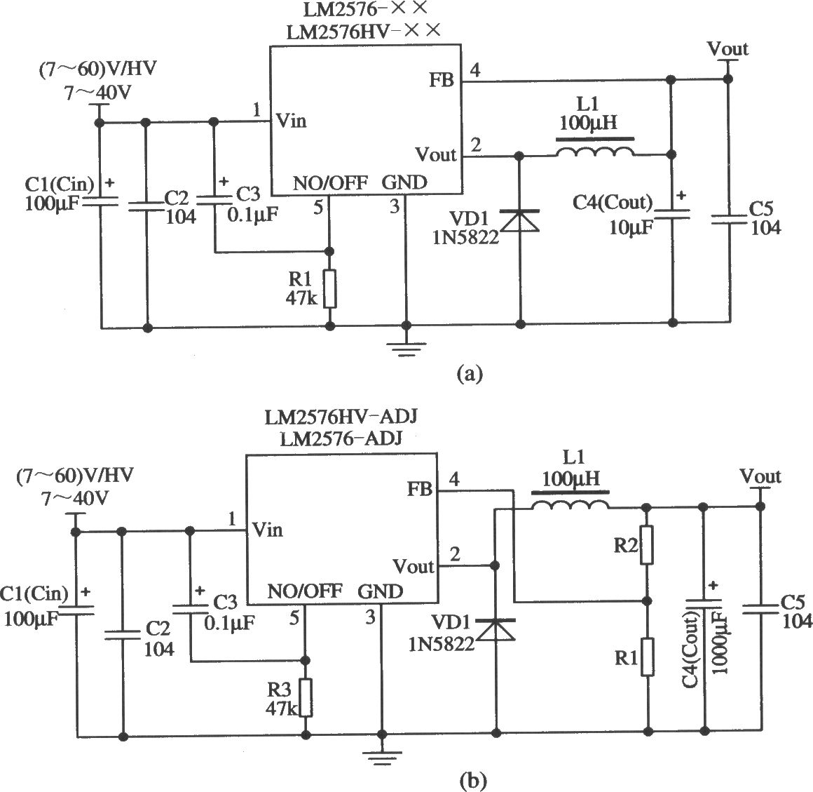 LM2576延迟启动的应用电路