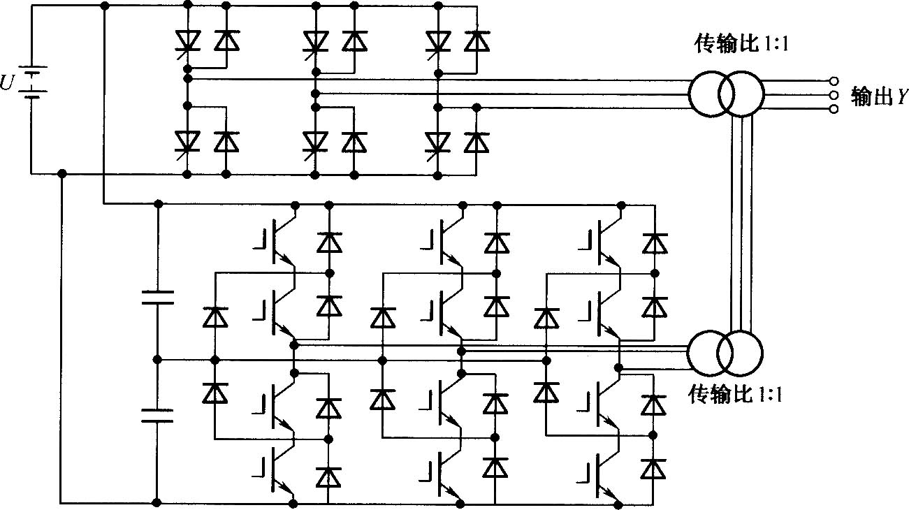 组合型混合多电平变换电路的拓扑结构